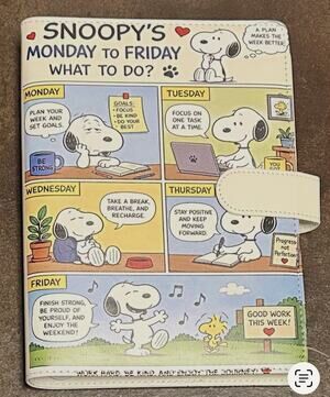 Snoopy size A5 Binder w/ stationery paper